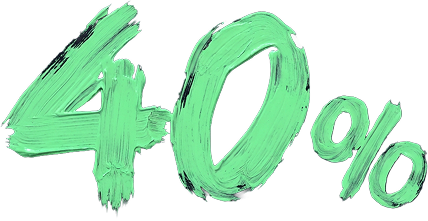 40%